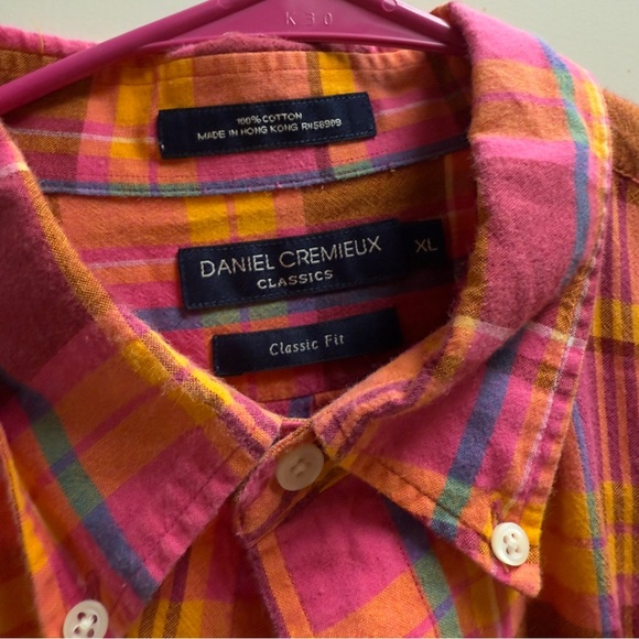 Daniel Cremieux Casual Fit Colorful Plaid‎ Button down XL - Picture 4 of 6